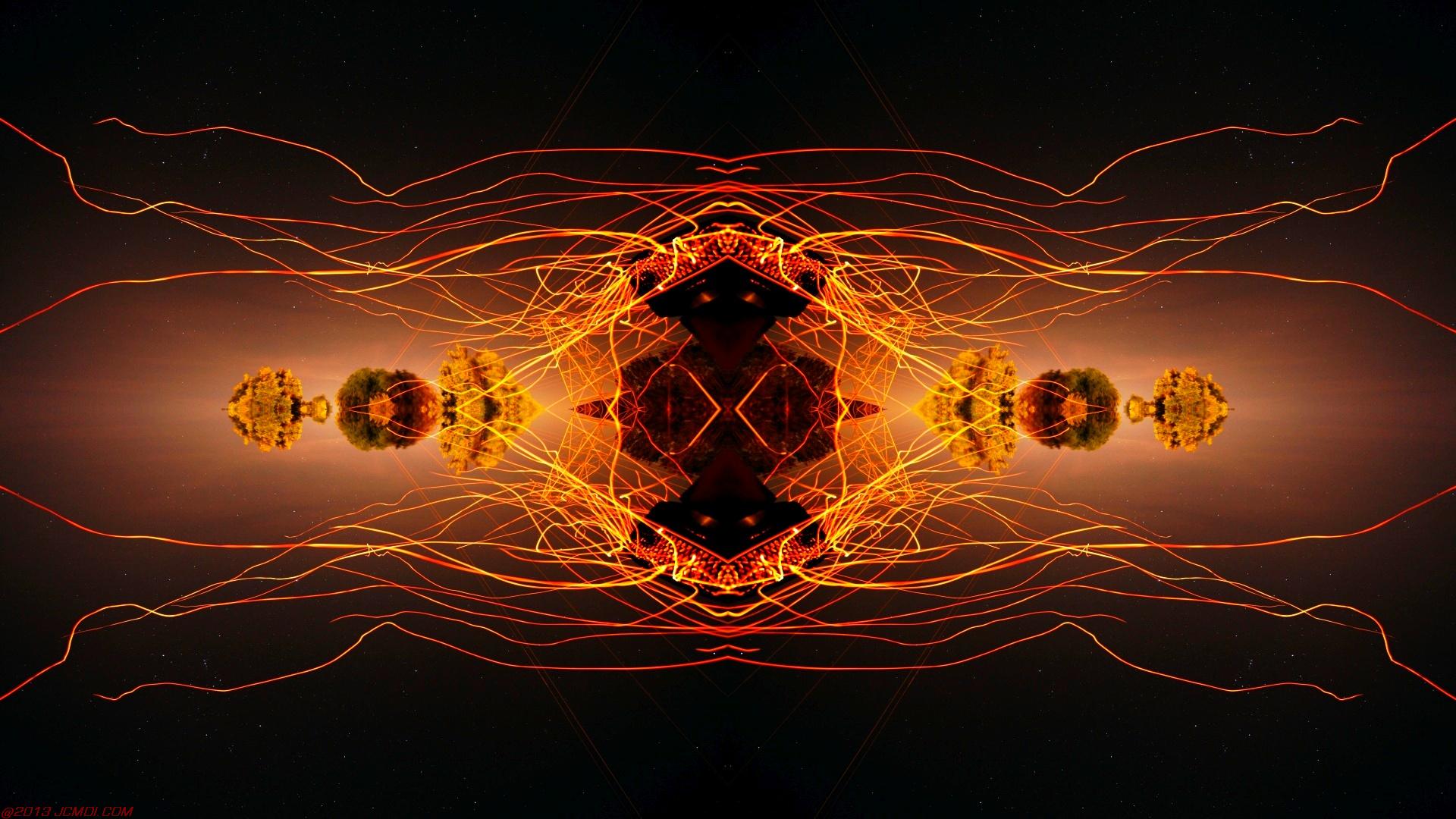 Chimney Sparks Abstract Artwork Timelapse Still Images